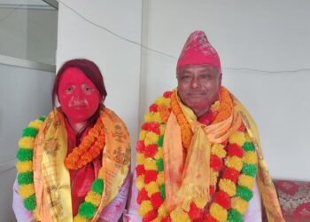 रामधुनीकाे नेकपा एमालेका शंकरलाल चौधरी मेयरमा विजयी, उपमेयरमा तारा थापा